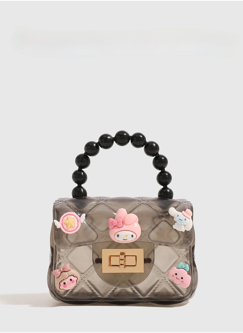 Cartoon Cute Transparent Handheld Jelly Bag 12cm